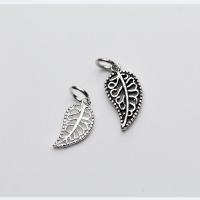 925 Sterling Silver Pendant Leaf plated & hollow Sold By PC