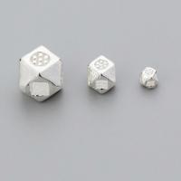 925 Sterling Silver Spacer Bead, silver color plated, different size for choice, silver color, Sold By PC