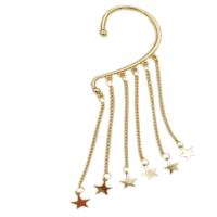 Fashion Earring Cuff and Wraps, Tibetan Style, Star, plated, fashion jewelry & for woman, more colors for choice, 50x130mm, Sold By PC
