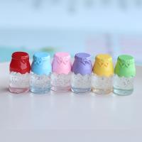 Mobile Phone DIY Decoration, Resin, Bottle, handmade, more colors for choice, 12x23mm, 100PCs/Lot, Sold By Lot
