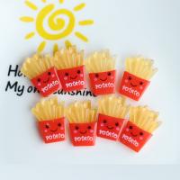 Mobile Phone DIY Decoration, Resin, French Fries, handmade, red, 15x20mm, 100PCs/Lot, Sold By Lot