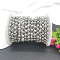 Stainless Steel Ball Chain 304 Stainless Steel DIY original color Sold By Lot