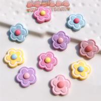 Mobile Phone DIY Decoration, Resin, Flower, more colors for choice, 24x24mm, 20PCs/Lot, Sold By Lot