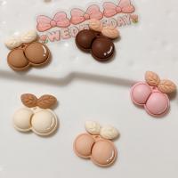 Mobile Phone DIY Decoration, Resin, Cherry, more colors for choice, 24x22mm, 20PCs/Lot, Sold By Lot