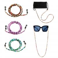 Glass Beads Glasses Chain, anti-skidding & multifunctional & Unisex, more colors for choice, 3mm, Length:Approx 69 cm, Sold By PC