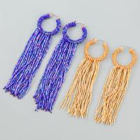 Fashion Fringe Earrings Zinc Alloy with Glass fashion jewelry & for woman Sold By Pair