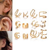 Tibetan Style Earring Clip, plated, fashion jewelry & different styles for choice & for woman, more colors for choice, 11x9mm, Sold By Set