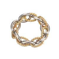 Zinc Alloy Bracelet plated fashion jewelry & for woman two different colored Sold By PC