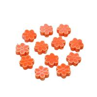 Printing Porcelain Beads, Flower, handmade, DIY, more colors for choice, 15x5mm, 100PCs/Bag, Sold By Bag