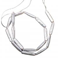 Cultured Baroque Freshwater Pearl Beads, irregular, DIY, white, 6-22mm, Sold Per 40 cm Strand