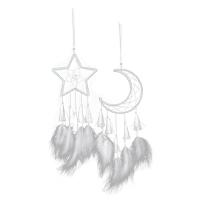 Fashion Dream Catcher Iron with Cotton Thread & Feather hanging Sold By PC