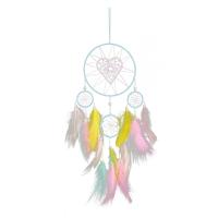 Fashion Dream Catcher, Feather, with Iron, hanging, mixed colors, 500mm, Sold By PC