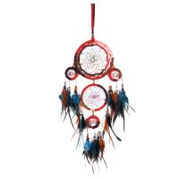 Fashion Dream Catcher Feather with Iron hanging mixed colors 730mm Sold By PC