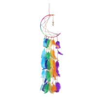Fashion Dream Catcher, Feather, with Polyester, hanging, mixed colors, 830mm, Sold By PC