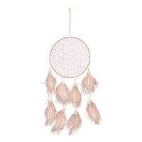 Fashion Dream Catcher, Feather, with Wood, hanging & Bohemian style, 500mm, Sold By PC