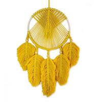 Fashion Dream Catcher, Cotton Thread, with Wood, handmade, hanging, more colors for choice, 300x760mm, Sold By PC