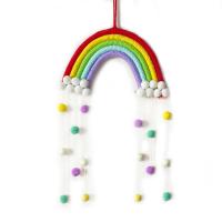 Hängande smycken, Bomullstråd, Rainbow, handgjord, fler färger för val, 250x550mm, Säljs av PC