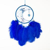 Fashion Dream Catcher Feather with Cotton Thread & Velveteen & Glass Pearl & Iron handmade hanging Sold By PC