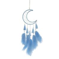 Fashion Dream Catcher, Feather, with Iron, handmade, hanging, more colors for choice, 150x550mm, Sold By PC