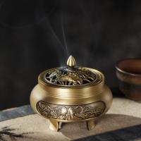 Brass Incense Burner, for home and office & durable, nickel, lead & cadmium free, 98x90mm, Sold By PC