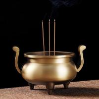 Brass Incense Burner, for home and office & durable, nickel, lead & cadmium free, 117x110mm, Sold By PC