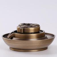 Backflow Incense Burner, Brass, for home and office & durable, nickel, lead & cadmium free, 108x52mm, Sold By PC