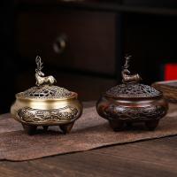 Brass Incense Burner, for home and office & durable, more colors for choice, nickel, lead & cadmium free, 95x105mm, Sold By PC