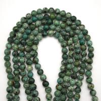 Afrička tirkizna Perla, uglađen, možete DIY & različite veličine za izbor, Prodano Per Približno 15.16 inčni Strand
