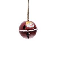 Iron Christmas Tree Decoration Round brushwork Christmas jewelry nickel lead & cadmium free Sold By PC