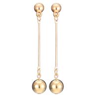 Tibetan Style Drop Earrings, Round, plated, fashion jewelry & for woman, more colors for choice, nickel, lead & cadmium free, 70mm, Sold By Pair