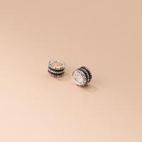 Argent sterling 925 perle d'entretoise, Placage, plus de couleurs à choisir, 5x3.40mm, Vendu par PC