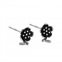925 Sterling Silver Stud Earring, silver color plated, different styles for choice & for woman, original color, Sold By Pair