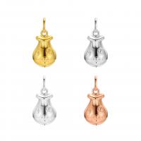 925 Sterling Silver Drop Earring, Money Bag, plated, more colors for choice, 17x8mm, Sold By PC