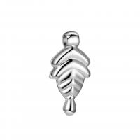 925 Sterling Silver Pendant, plated, more colors for choice, 13.50x6.80mm, Sold By PC
