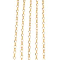 Brass Beading Chains, plated, DIY, more colors for choice, 6x8mm, 50Yards/Lot, Sold By Lot