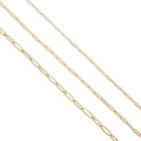 Brass Necklace Chain, plated, DIY & different size for choice, more colors for choice, 100Yards/Lot, Sold By Lot