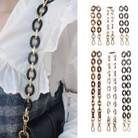 Acrylic Bag Straps, with Aluminum Alloy, gold color plated, different length for choice, more colors for choice, Sold By PC