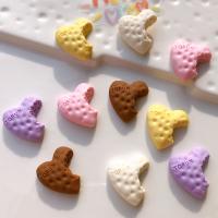 Mobile Phone DIY Decoration, Resin, Biscuit, more colors for choice, 25x27mm, 20PCs/Lot, Sold By Lot