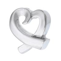 Stainless Steel Heart Pendants, 316 Stainless Steel, DIY & hollow, original color, 17x20x7mm, Hole:Approx 2mm, Sold By PC