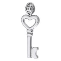 Stainless Steel Pendants 316 Stainless Steel Key DIY original color Approx 4mm Sold By PC
