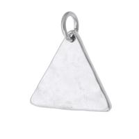 Stainless Steel Pendants, 316 Stainless Steel, Triangle, DIY, original color, 17x15.50x1.50mm, Hole:Approx 4mm, Sold By PC