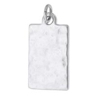 Stainless Steel Pendants, 316 Stainless Steel, Rectangle, DIY, original color, 13x23x2mm, Hole:Approx 3mm, Sold By PC