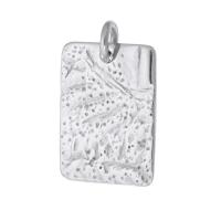 Stainless Steel Pendants, 316 Stainless Steel, Rectangle, DIY, original color, 15x20x1.50mm, Hole:Approx 3mm, Sold By PC