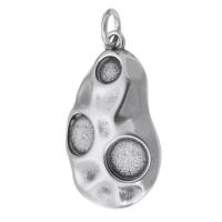 Stainless Steel Pendants, 316 Stainless Steel, DIY, original color, 15x26x4mm, Hole:Approx 4mm, Sold By PC