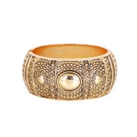 Tibetan Style Bangle, gold color plated, fashion jewelry & for woman, golden, 78x32mm, Sold By PC