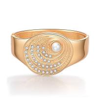 Zinc Alloy Bangle plated fashion jewelry & for woman & with rhinestone Sold By PC