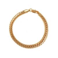 Brass Bracelet & Bangle, gold color plated, for woman, nickel, lead & cadmium free, Length:Approx 18 cm, Sold By PC