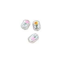 Perles bijoux en résine, Placage, DIY & modèles différents pour le choix, plus de couleurs à choisir, 15x21mm, Vendu par PC
