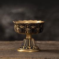 Brass Candle Holder, for home and office & durable, more colors for choice, nickel, lead & cadmium free, 70x64mm, Sold By PC