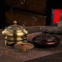 Brass Incense Burner, for home and office & durable, more colors for choice, nickel, lead & cadmium free, 95x55mm, Sold By PC